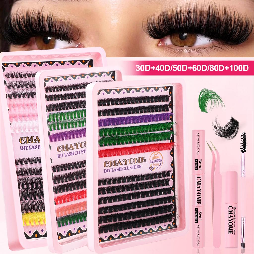 Diy Color Eyelash Extension Kit Thick Simulation D Song Large Capacity False Eyelashes