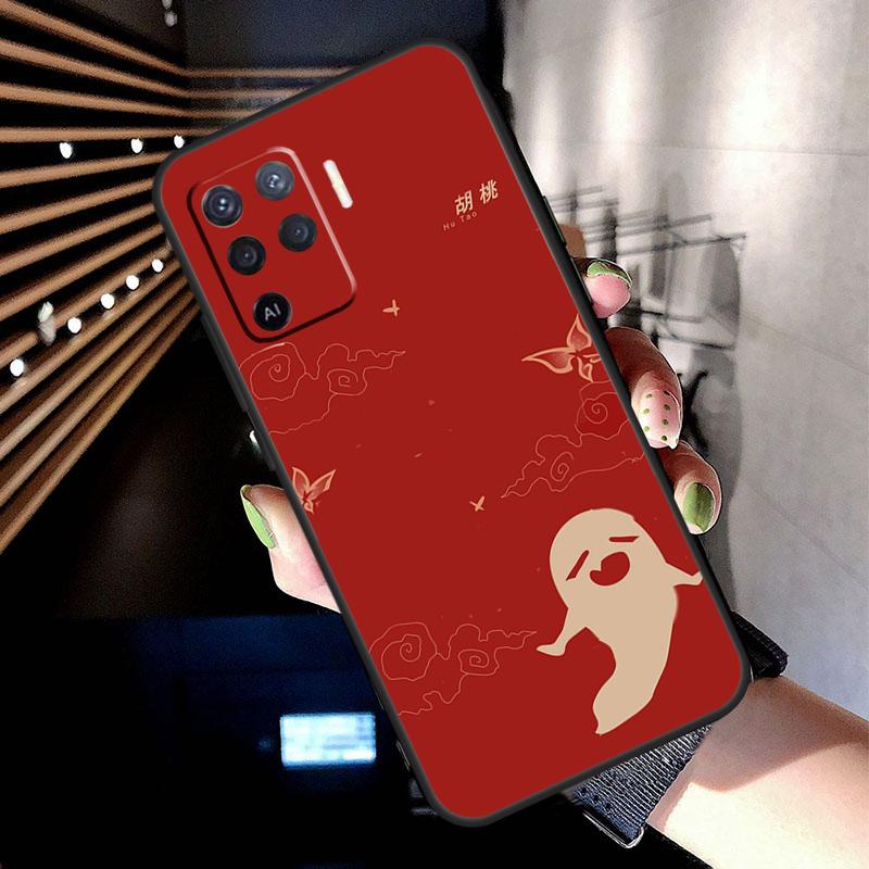 Genshin Impact Ху Тао ХуТао Чехол Для Oppo A5 Pro A15 A17 A57 A77 A18 A38 A58 A78 A98 A94 A74 A54 A16 A76 A96 A40 A60 A80