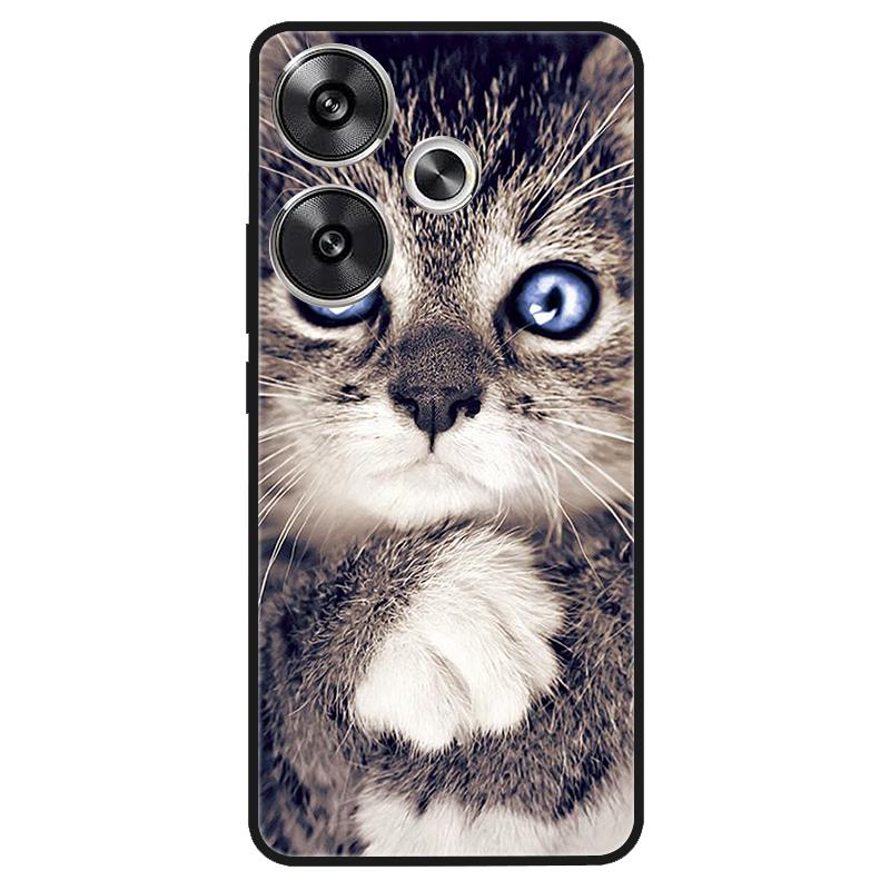 For Xiaomi Poco M6 4G Case Shockproof Soft Silicone TPU Bumper for Poco M6 4G Cover PocoM6 4G 2024 Lovely Luxury Cartoon Fundas