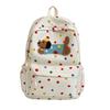 The New Polka Dot Dog Backpack Has A Large Capacity and Is Cute. It Is A Versatile Backpack for Junior and Senior High School Students