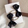 2 шт., черные элегантные заколки для волос принцессы для детей, ретро-кружевной бант для малышей, милые головные уборы, аксессуары для волос
