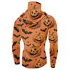 Мужская худи реглан для рыбалки с принтами на Хэллоуин - UPF 50+ УФ защита, длинный рукав, солнцезащитная рубашка с сетчатым козырьком