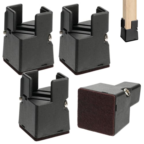 DEWEL Chair Extension Legs, Table Extension Legs, Kotatsu Extension Legs, Set of 4, Furniture Legs, Table Legs, Table Height Adjuster, Kotatsu Legs, 5