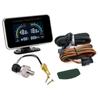 Digital LCD Gauge 4 IN 1 Water Temperature+Oil Pressure+Fuel Level Gauge+Voltage+Temp Joint Adapter Sensor for Car Truck 12V24V
