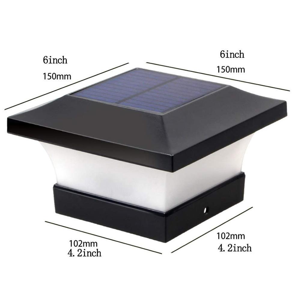 Solar Column Headlight IP65 Waterproof Outdoor Wall Light Fence Light Coffee Garden Light for Household Public Garden