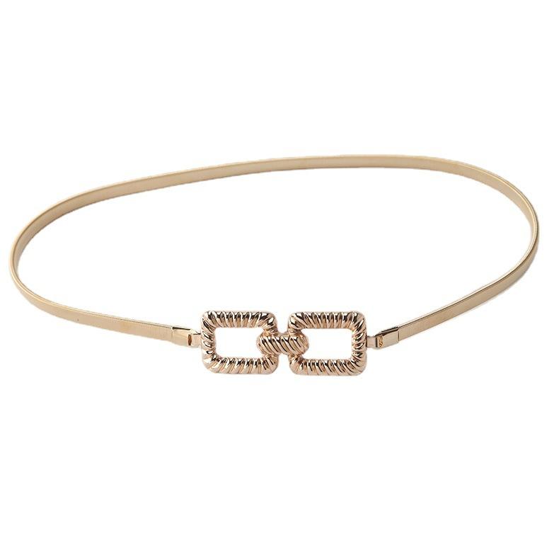 Metal Spring Belt Women'S Dress Shirt Sweater Elastic Elastic Waist Chain Waist Seal