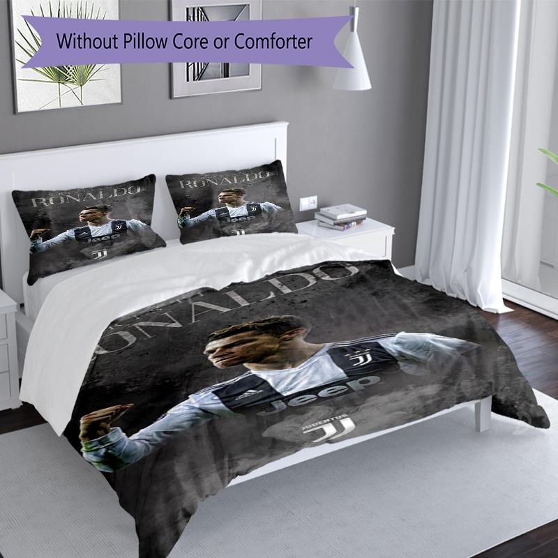 Ronaldo's Cb7 Ronaldo Celebration Bedding Set, Breathable Duvet Cover with Pillowcases, Soft Bed Linen for Bedroom Home Decoration, Perfect Festival B