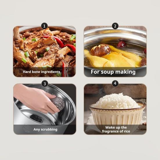 Сменная вставка для внутренней кастрюли рисоварки из нержавеющей стали с полированной поверхностью пищевого класса