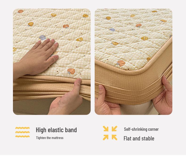 Ретро Стеганый Хлопковый Подогнанный Комплект Постельного Белья - 3 Предмета Издание 2025