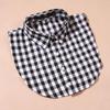 Plaid Women Shirt False Collars White  Removable Lapel Collars For Women Fake Collar Women Detachable Collars Nep Kraagie