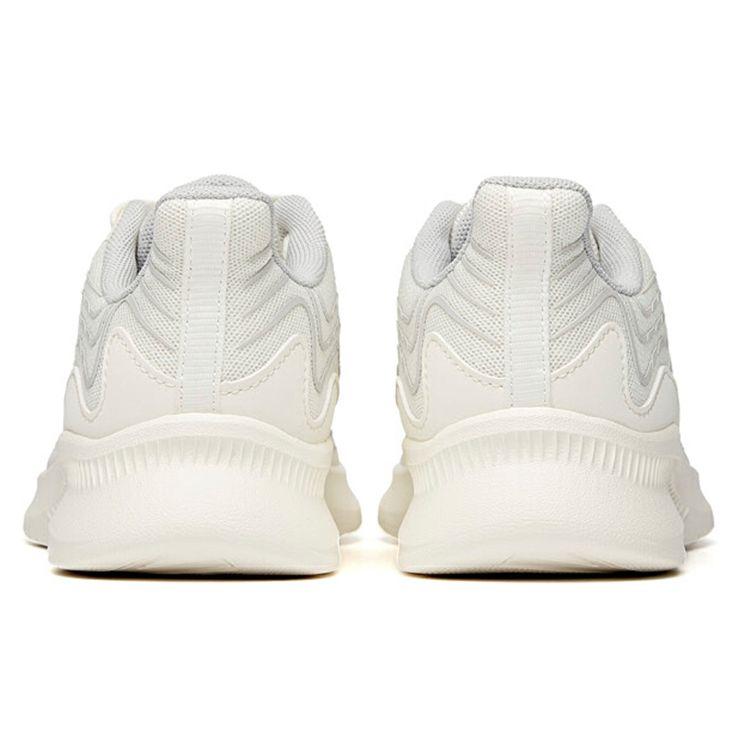 Anta Удобные модные амортизирующие нескользящие прочные низкие кроссовки для бега женские кроссовки белые серые 122115577-2