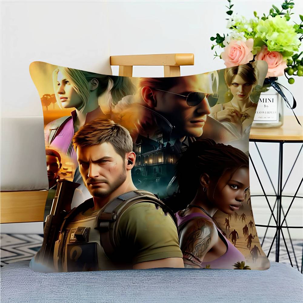 Game R-Resident-Evil Pillow Anime Pillow Sofa Bed Head Pillow Cover Cushion Cover 45x45 Cm Fashion