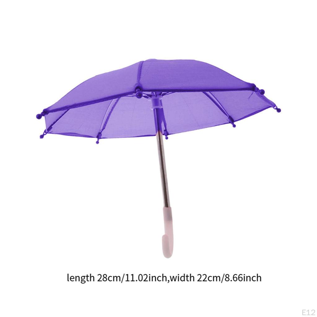 Dollhouse Miniature Umbrella Cute Parasol Decor Decorative Kids Children Toy Sunny Rainy