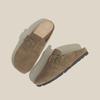 Hot Autumn New Baotou Slippers Versatile Women's Flat Bottom Lazy Half Slippers