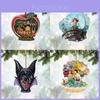 Beautiful Princess And Beast Acrylic Cartoon Christmas Tree Ornament For Parties