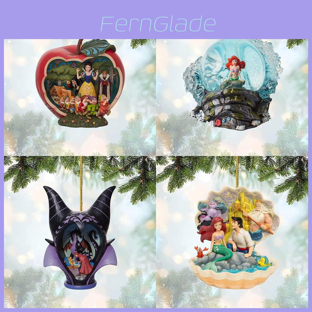Beautiful Princess And Beast Acrylic Cartoon Christmas Tree Ornament For Parties