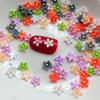 100 Pieces Mixed 8mm Mini Flower Resin Scrapbook Decoration Suitable for Diy Jeweled Hair Accessories