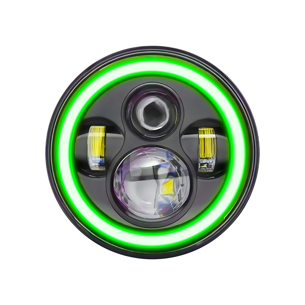 2 шт., 7-дюймовые автомобильные, мотоциклетные, светодиодные фары с сигналом поворота DRL, ближний свет, дальний свет, красные угловые глаза, 7 дюймов