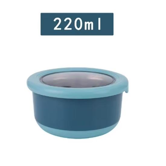 Коробка для хранения свежих продуктов из нержавеющей стали, герметичная миска для еды, не допускающая ожогов, с крышкой, кухонная герметичная миска для еды, коробка для хранения свежих продуктов