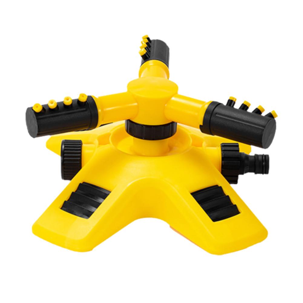 Автоматический вращающийся на 360° разбрызгиватель Трехсторонний садовый питомниковый ирригационный разбрызгиватель Дождеватель для полива двора, газона, аксессуары