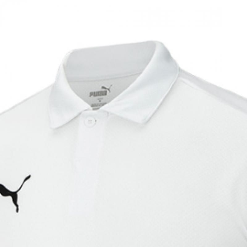 Puma Galleria Puma Team Goal Polo Mens ShorT Sleeve T shirT whiTe