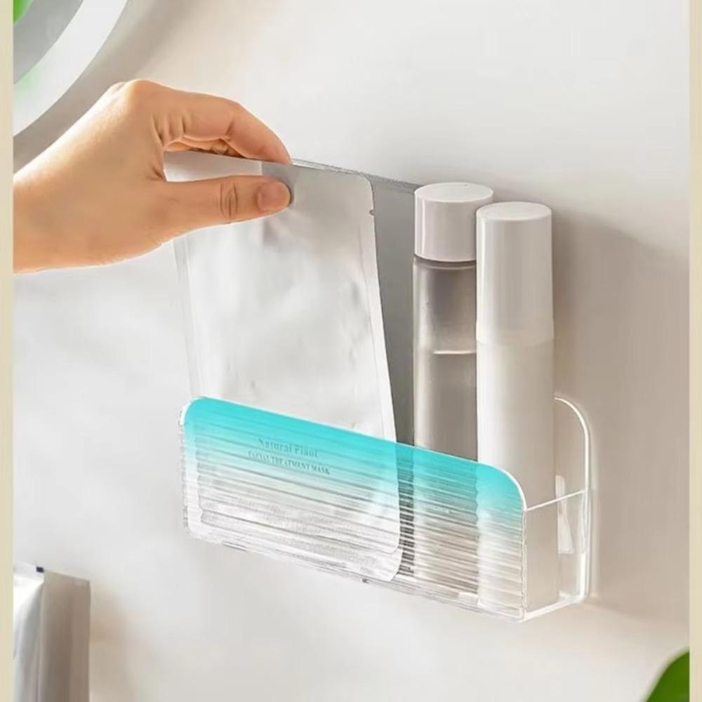 Wall-mounted Home Mobile Storage Shelf Punch-free Desktop Storage Container