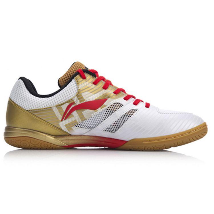 Li Ning Профессиональные кроссовки национальной сборной с низким верхом для мужчин, красно-золотые APPN009-1