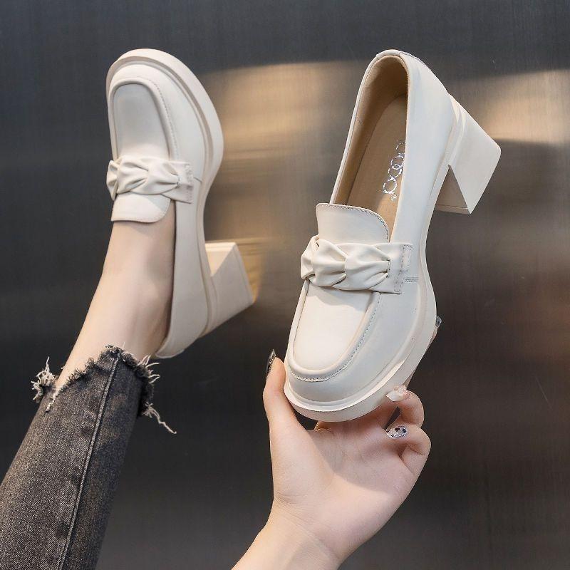 Fashion 2025 New Ladies Shoes Slip-on Women's High Heels Fashion Round Toe Office and Career Hot Sale Best Seller Comfortable High Heels