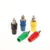 10 шт./компл. Клемма M4X36 из чистой меди, гнездо типа "банан" 4 мм, клеммная колодка 20 А, разноцветные разъемы типа "банан"