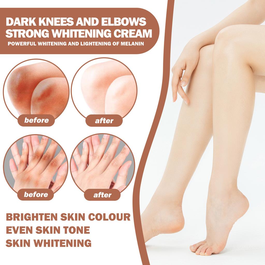 EELHOE Body Whitening Cream Fades Melanin Underarm Joints Elbow Improves Dullness Nourishes Brightening Skin Care 50g