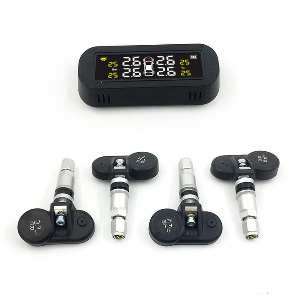 Universal Wireless Solar Power/USB TPMS Tire Pressure Monitoring System