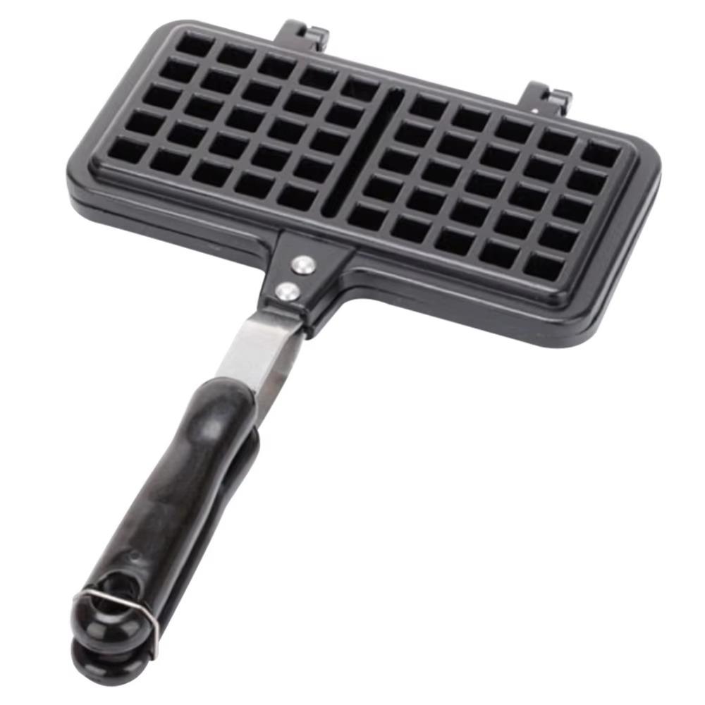 Long Handle Waffle Baking Pan Rectangle Toast Frying Pan Waffle Maker Machine Kitchen Cookware