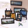 8Pcs 1:12 Dollhouse Miniature Oil Painting Mural Photo Wall Picture Scene Decor