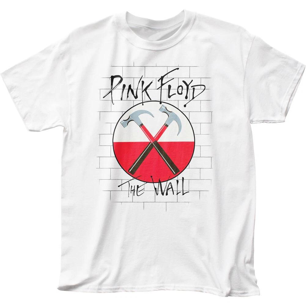 Pink Floyd The Wall Hammers T Shirt Mens Rock and Roll Classic Band Tee White