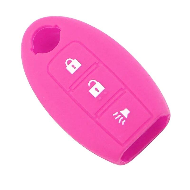 My Good Car Car Silicon 3 Button Key Case Cover Holder for Nissan Maxima Altima Teana Tiida Sylphy Sunny X-Trail Key Protector