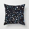 Office Living Room Home Pillowcase Geometric Black and Blue Pattern Printed Pillowcase Car Ornaments