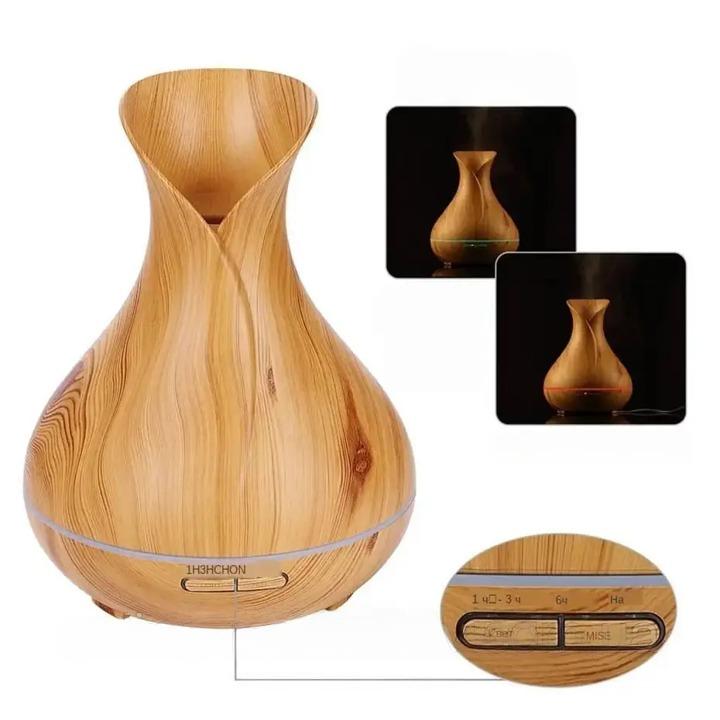 Ультразвуковая бесшумная аромалампа-диффузор "Кувшин" 400мл с подсветкой / Увлажнитель воздуха