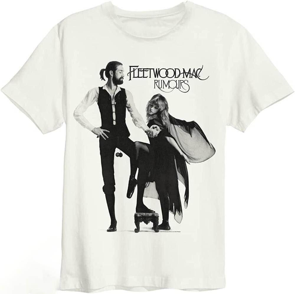 Fleetwood Mac Rumours Tour White Short Sleeve T Shirt Vtg Stevie Nicks 90S Nh281