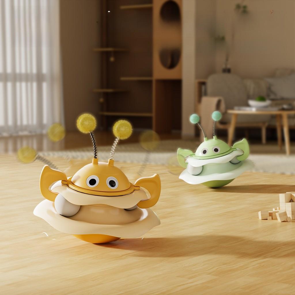 Набор игрушек для кошек с надувной пчелой-неваляшкой и игровым колесом для интерактивной игры и в подарок