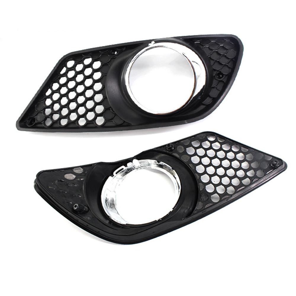 2pcs Fog Light Grille Bumper Cover A2048850253 For Mercedes C300 C350 2008-2011