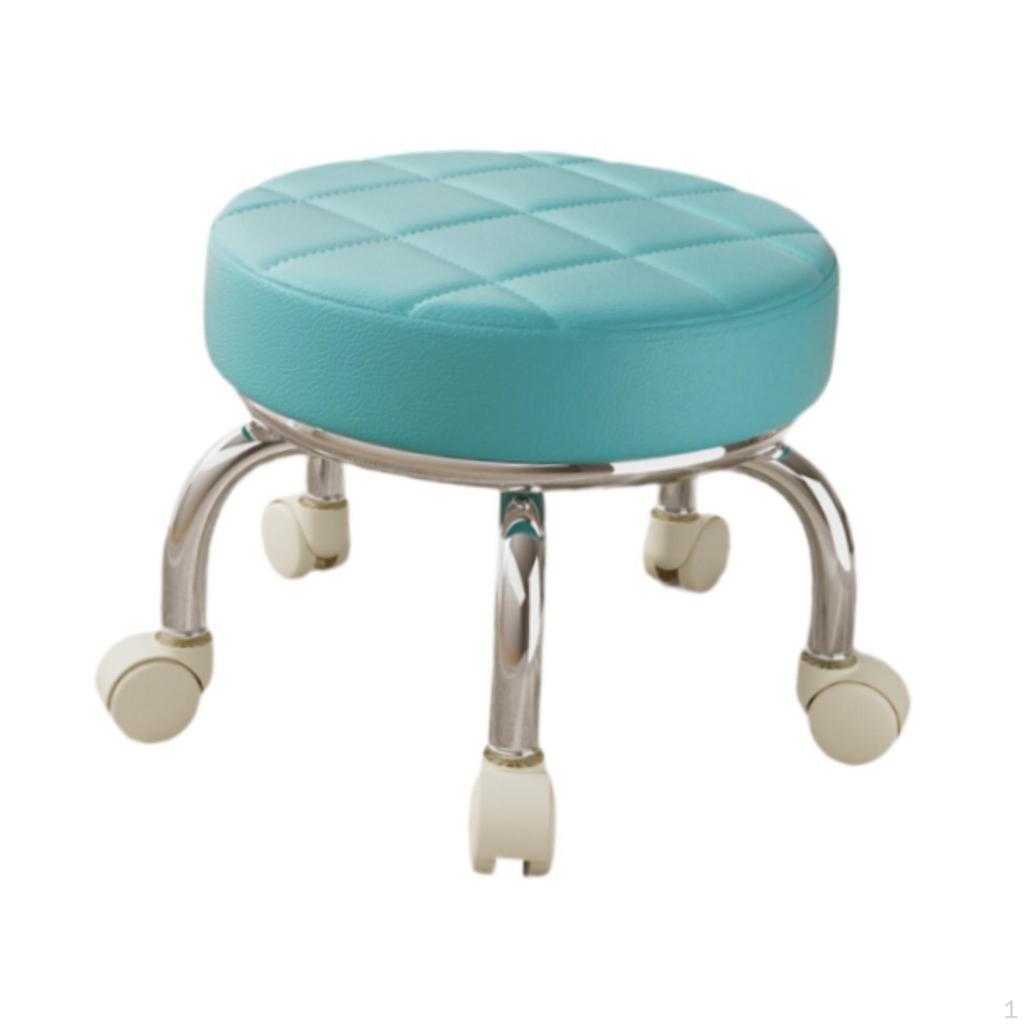 Вращающееся на 360° низкое роликовое сиденье табурета шкив для женщин педикюр тяжелая работа по дому