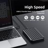 2.5-inch Type-C 3.1 SSD/HDD Enclosure, Black Plastic