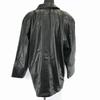 90s Vintage CIEL-UN leather coat women M heavy cowhide black outer(USED)