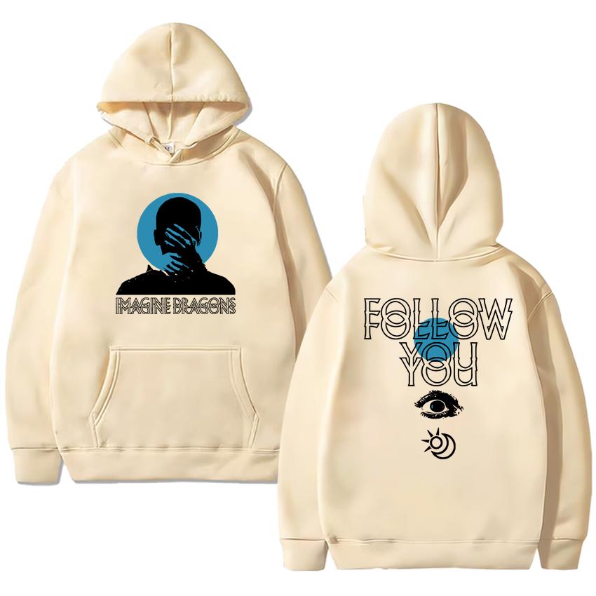 Imagine Dragons Follow You Песня Двусторонняя печать уличная мода Унисекс харадзюку мода Худи Мужчины женщины Повседневный Флисовые пуловеры