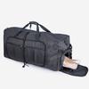 120L Portable Sports Bag Black Hand-held Fitness Travel Backpack