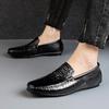 Fashion Luxury Men Outdoor Shoes Fashion Mens Slip On Shoe Genuine Leather Busines All-match Male Flats High Quality Men's Retro Loafers