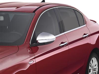 Нижние молдинги стекол хром (нерж) OmsaLine SW (6 штук) для Fiat Tipo 2016- гг