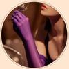 Sexy Glossy Long-sleeve Stockings Transparent Gloves Oil Shiny Tight Mittens Party Club