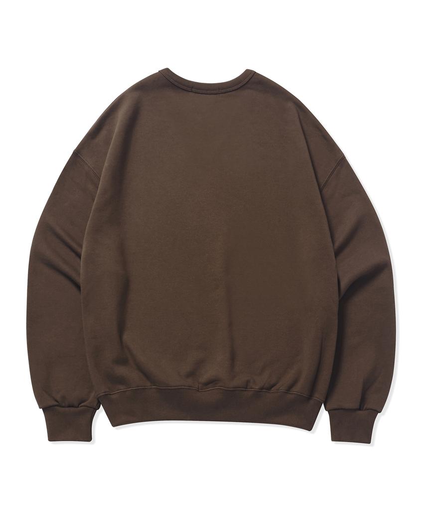 BETWEEN A AND B Eeeaa Heritage V Sweatshirt [Brown]