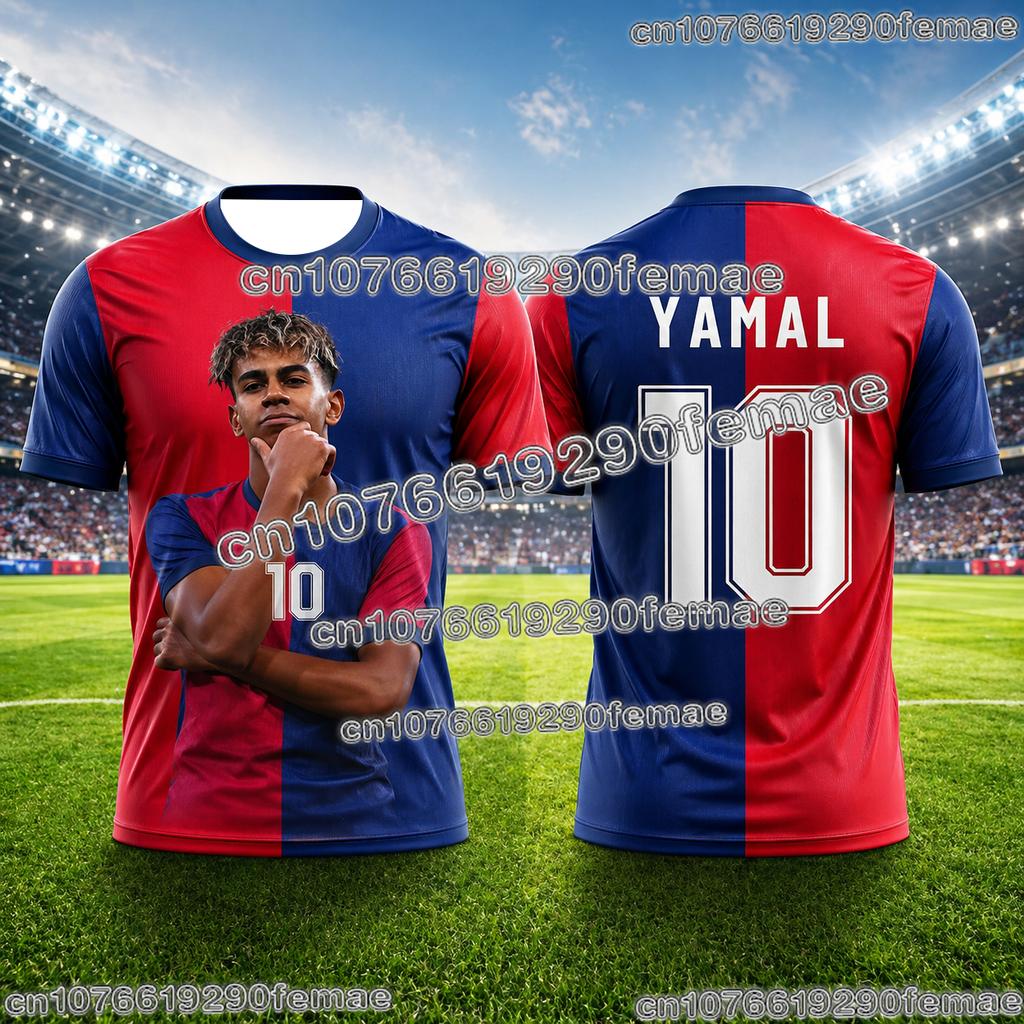 Футбольная футболка Lamine Yamal Fan Edition, памятная, для детей, быстросохнущая, отводящая пот, для спорта, для ношения на улице